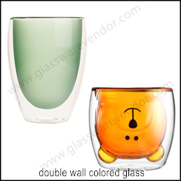 copos de vidro colorido de parede dupla. jpg