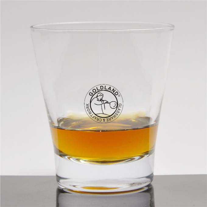 Bicchiere da whisky vecchio stile doppio con base pesante