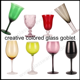 colored glass dinking cup