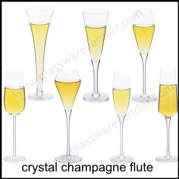 crystal champagne toasing flute glass