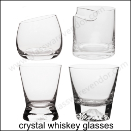 手工吹制水晶玻璃不倒翁威士忌酒杯