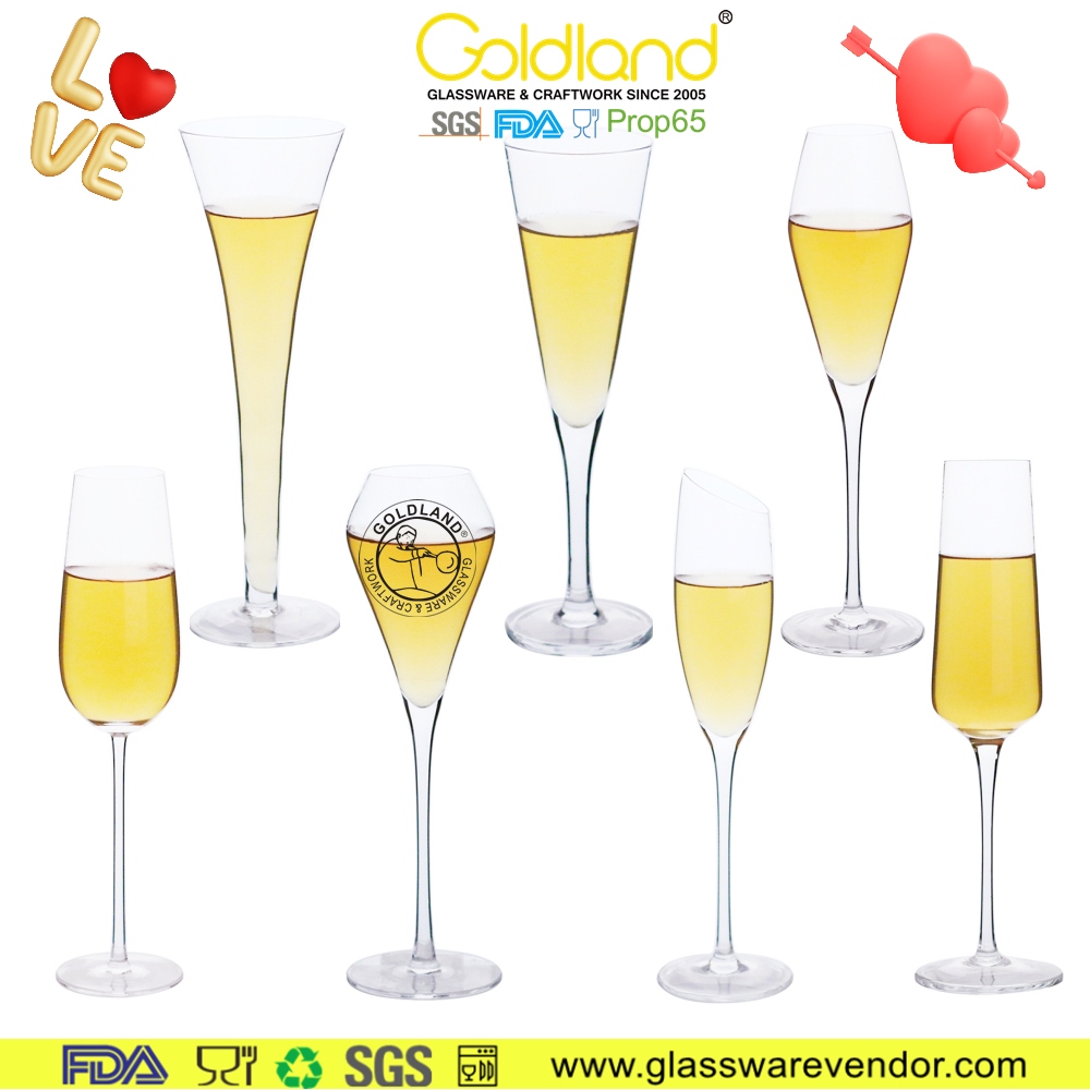 custom champagne glass
