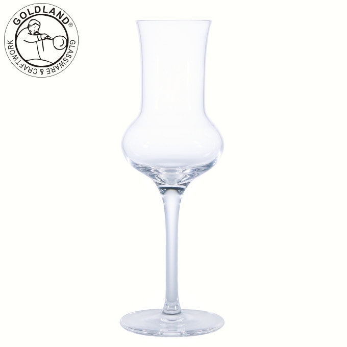 Bicchiere da degustazione di whisky con calice a forma di tulipano soffiato a mano in vetro personalizzato