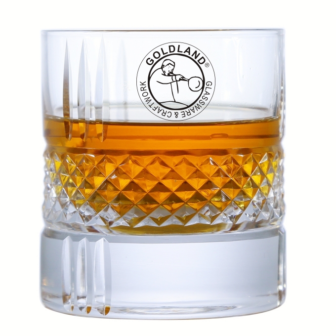 Verres à whisky en cristal taillés à la main sur mesure