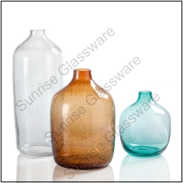 custom handblown glass vase