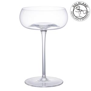 Handgeblasenes Champagner-Coupe-Glas. Kreative Coupé-Gläser