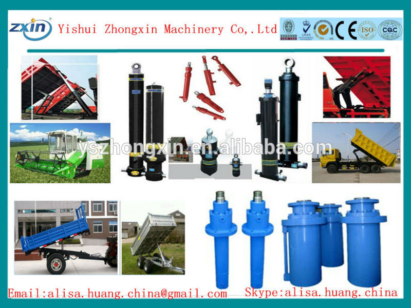 tractor loader hydraulic cylinder/tie rod cylinder with clevis pin attachment both ends/Chinese hydraulic cylinder manufacturer