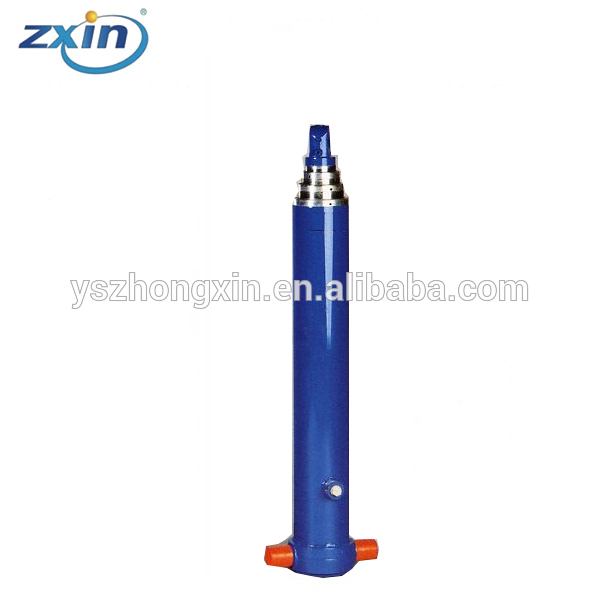 6 Stages Hydraulic Cylinders Edbro Type Telescopic Cylinders For Side Tipper
