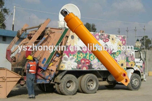Double Small Piston Electric Hydraulic Cylinder Used Garbage Trucks