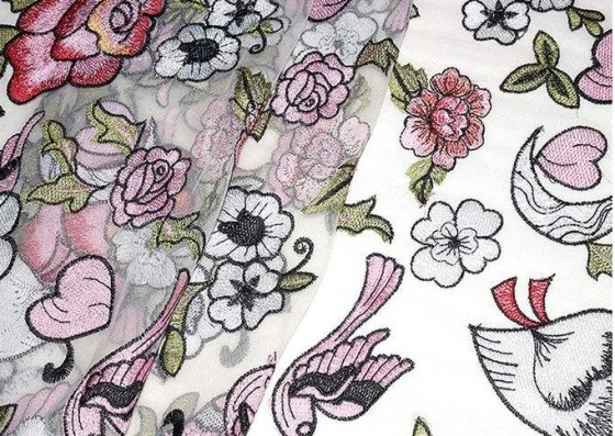 Вышивка Schiffli - Намотка ткани