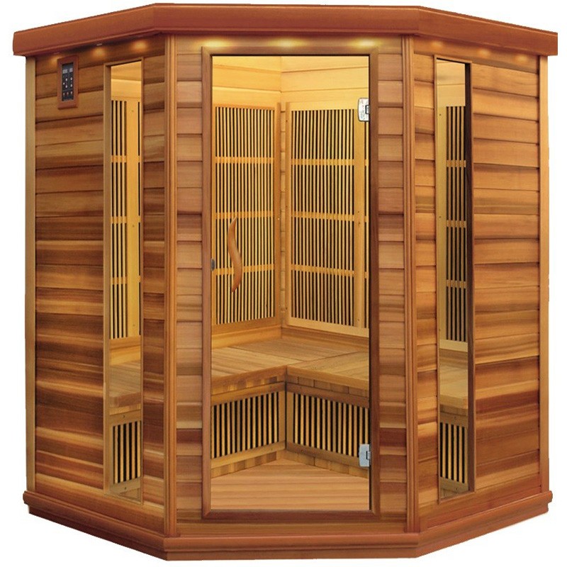 Vier-Personen-Ecke Carbon Infrarot Sauna