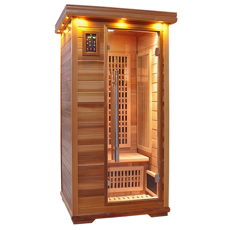 One Person Carbon Infrared Sauna With Tourmaline Stone