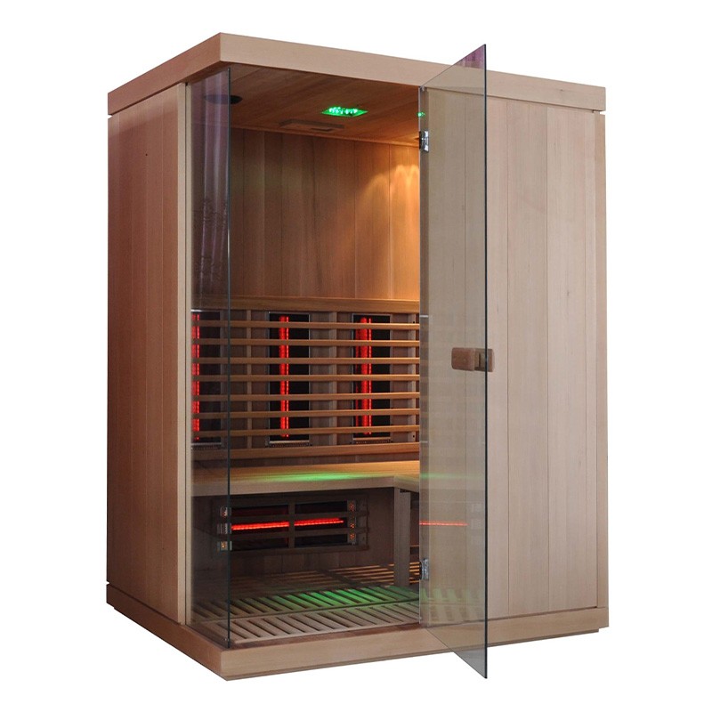 Sauna infrarouge à spectre complet pour trois personnes