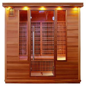 Sauna infrarouge en carbone pour quatre personnes avec pierre de tourmaline