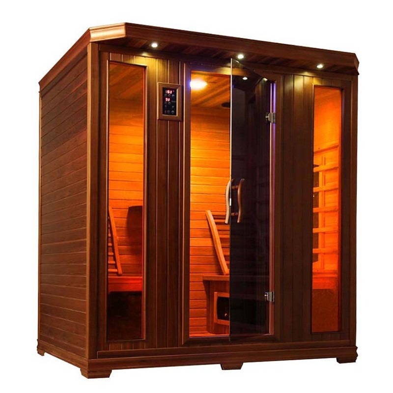 Sauna infrarouge en céramique pour quatre personnes