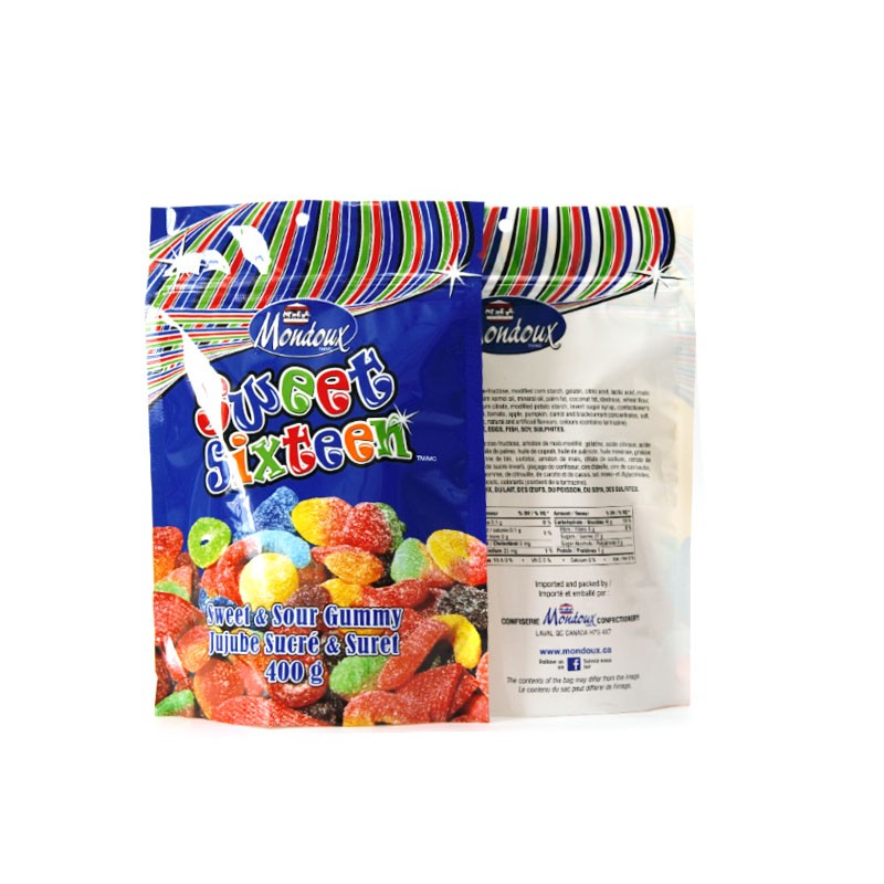Sacchetto per snack in materiali di imballaggio ecologici