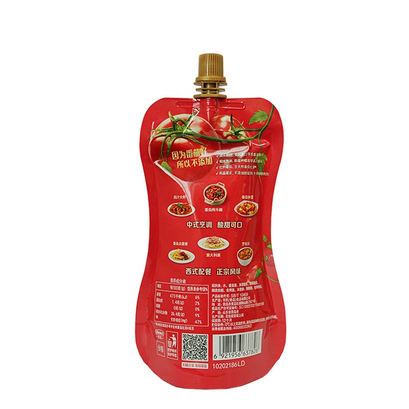 Sauces Packaging With Spout