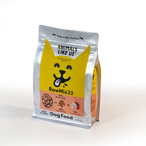 Box Pouches With Press-to-close Zipper For Pet Food