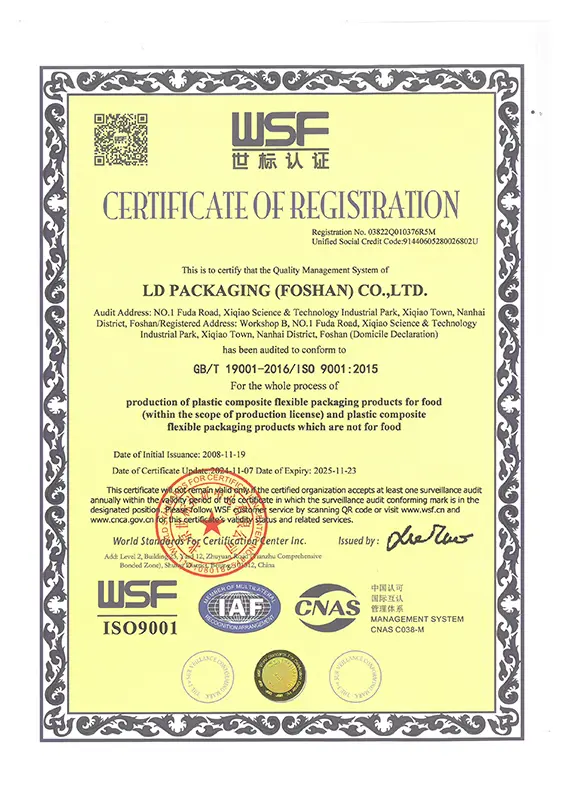 ISO9001 Certification