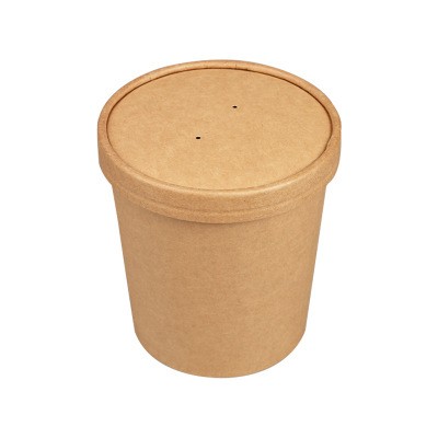 Download High Quality China Disposable Kraft Paper Soup Cup Hot Soup Bowl With Lid Factory Wholesale Price Shine Peak Group