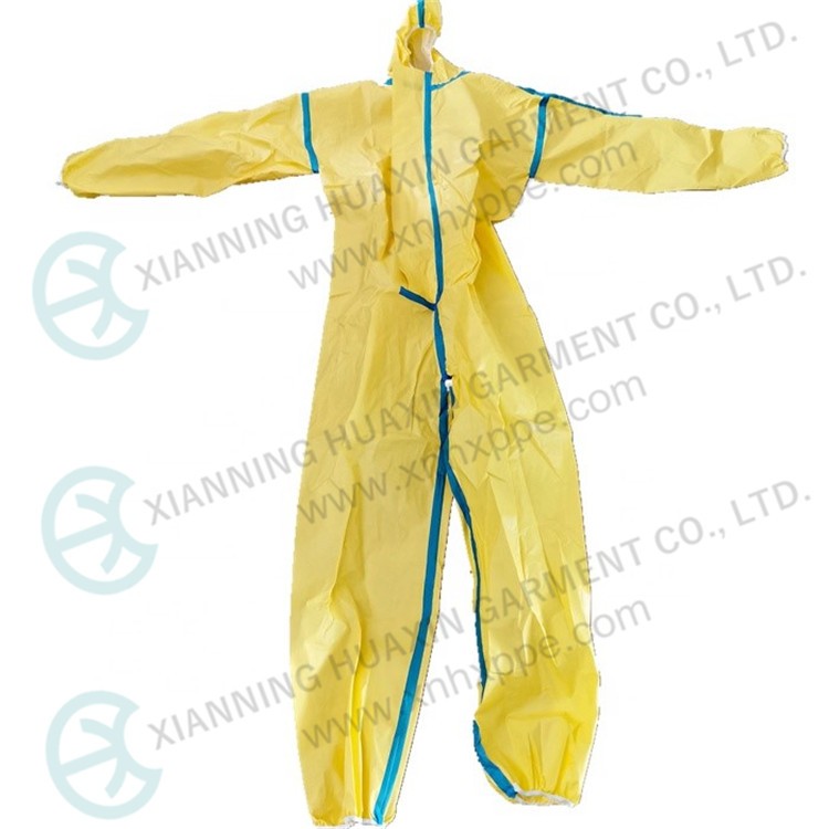 taped seam coverall for COVID-19