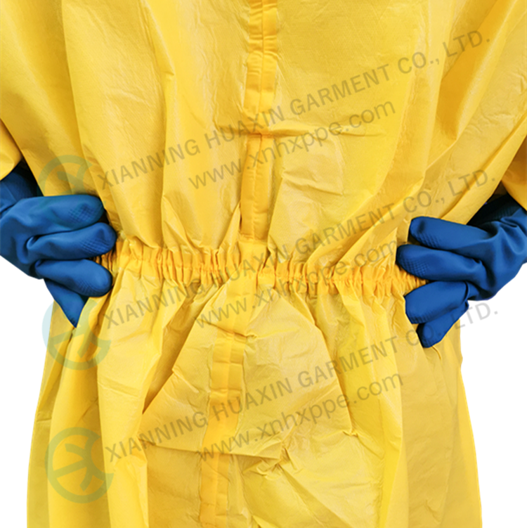 coverall tested by SULFURIC ACID 96%