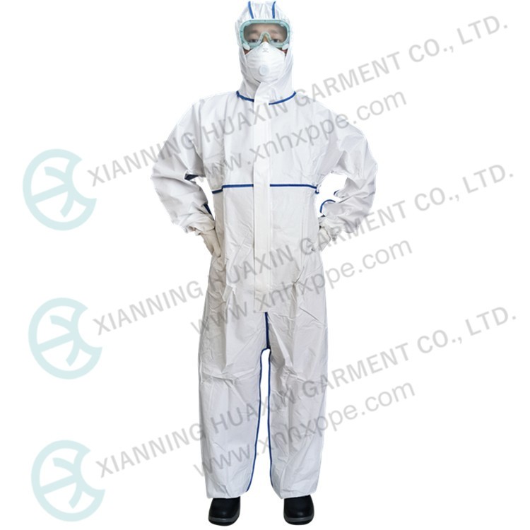 bounded seam nonwoven boiler suit 