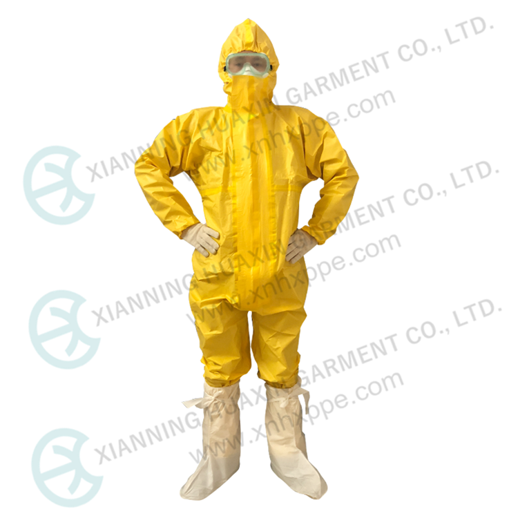 ملابس واقية من الإيبولا ضد المواد الكيميائية غير العضوية 