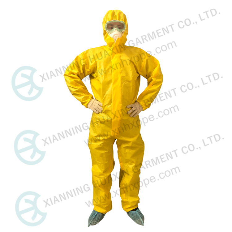 chemical suit with highly waterproof materials