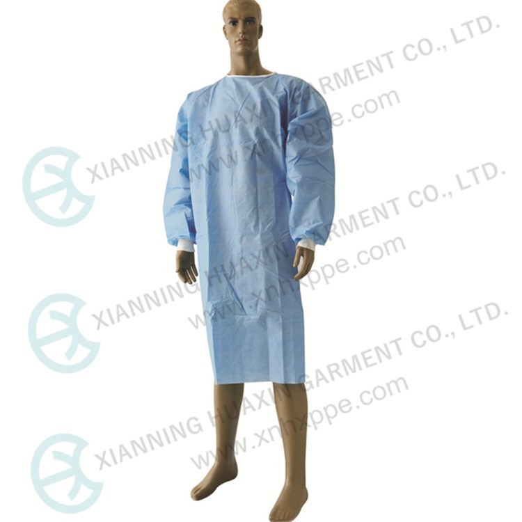 Disposable Isolation Gowns With Ties Back, Knitted Cuff Factory