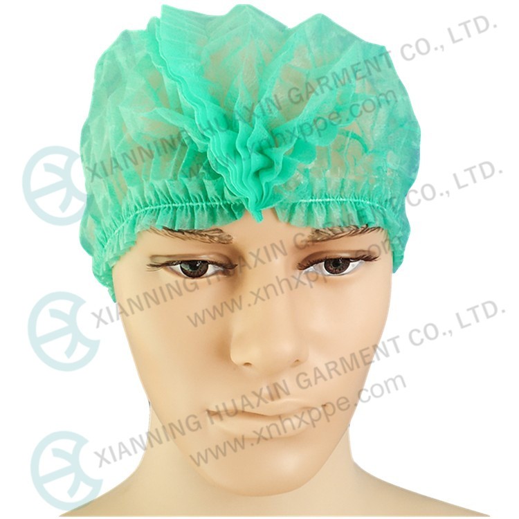 Single Or Double Elastic SMS Round Cap, Surgical Cap Factory