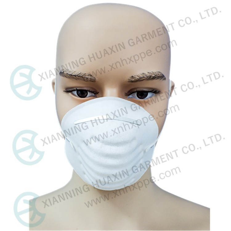 Máscara dobrada FFP1 descartável de proteção de segurança à prova de poeira