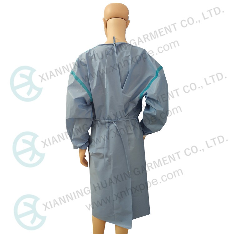 AAMI PB 70 level2 disposable PP+PE gowns Factory