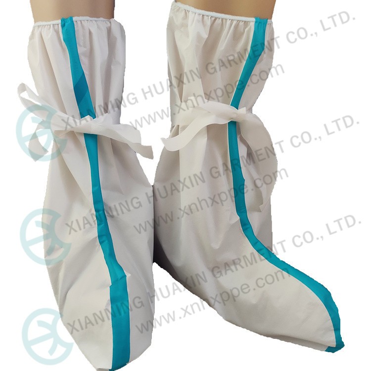 EU certificated TYPE4/6 taped seam microporous boot covers Factory
