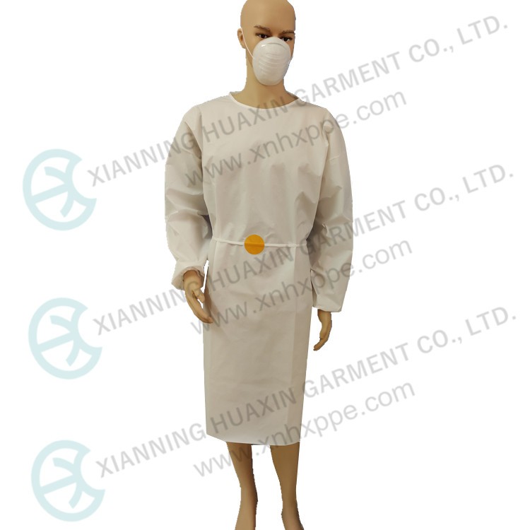 TYPE6B EN14126 isolation gown with elastic cuff Factory