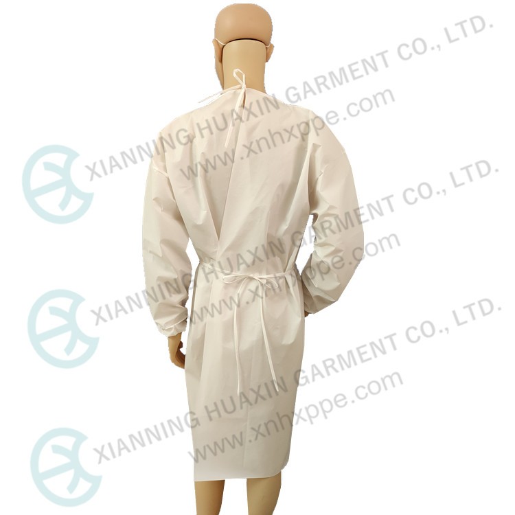 TYPE6B EN14126 isolation gown with elastic cuff Factory