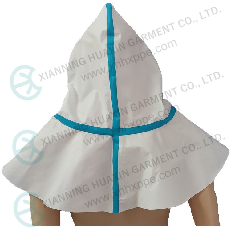 Disposable Nonwoven Microporous taped seam hood Factory