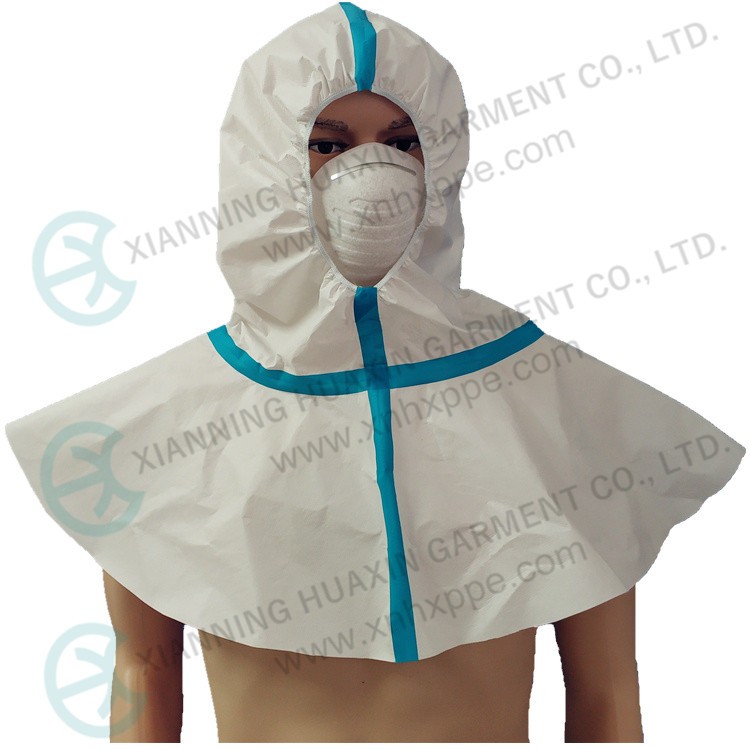 Disposable Nonwoven Microporous taped seam hood