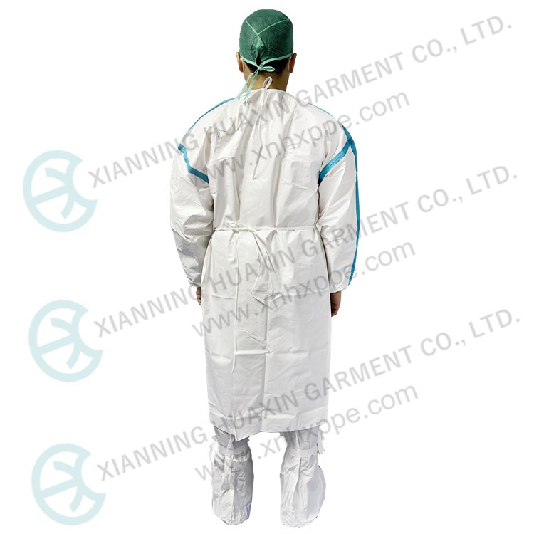 SF microporous AAMI PB70 level 3 non medical isolation gown Factory