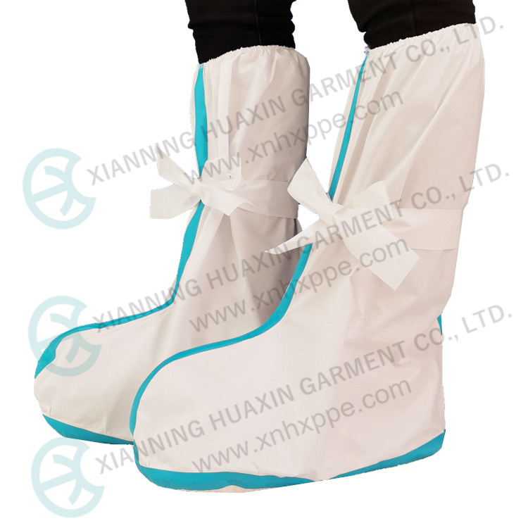 Type4 taped seam anti-slip sole disposable non-woven boots Factory