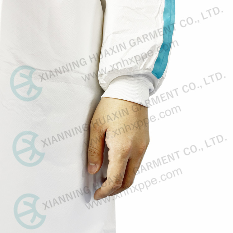 EN13795-1 taped seam protective isolation gown Factory
