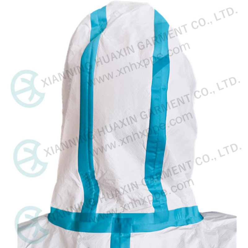 two way zipper garments with flap over microporous 