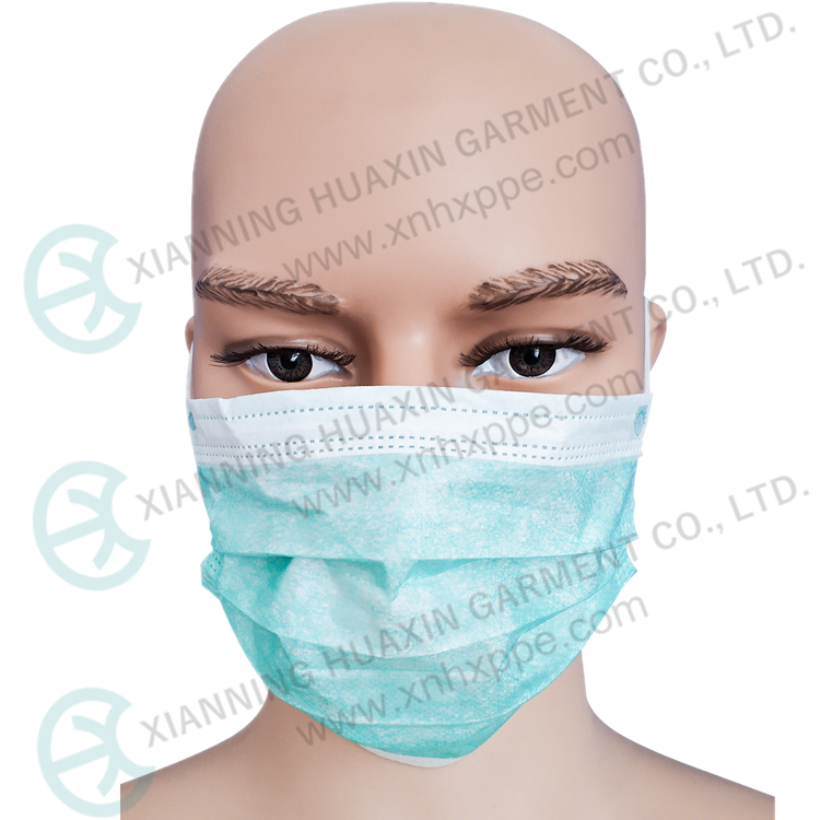Disposable Nonwoven Face Mask 3ply With Ties Factory