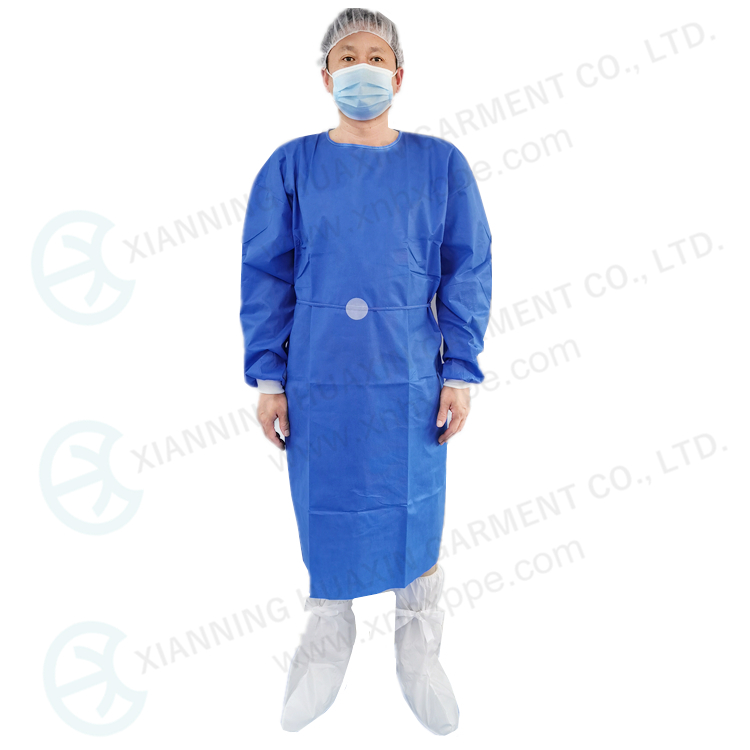 Disposable safety gown personal protective gown