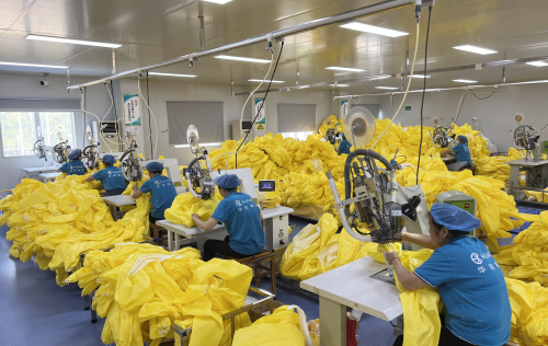 One of the production line--taped seam