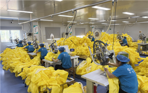 One of the production line--taped seam