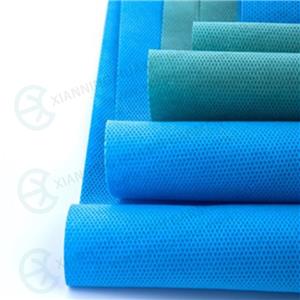 Three layer SMS non-woven fabric blue