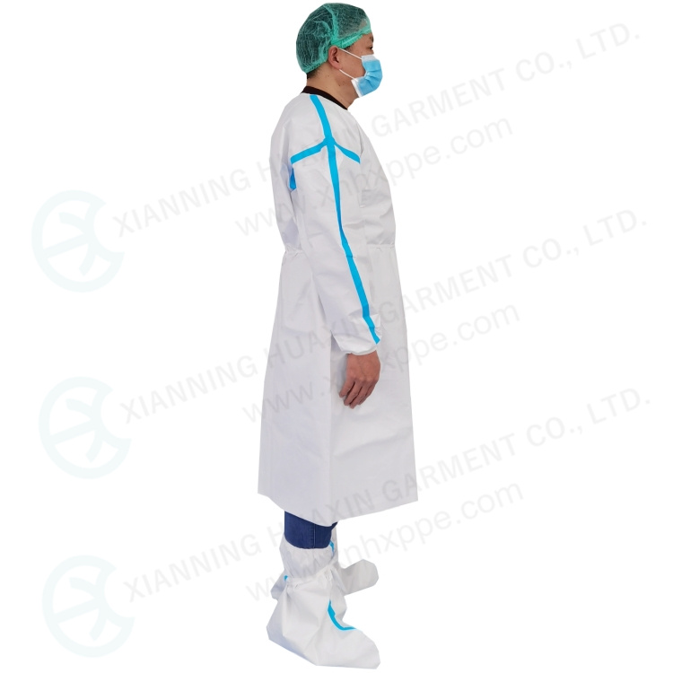 Microporous medical gown sealed seam Factory
