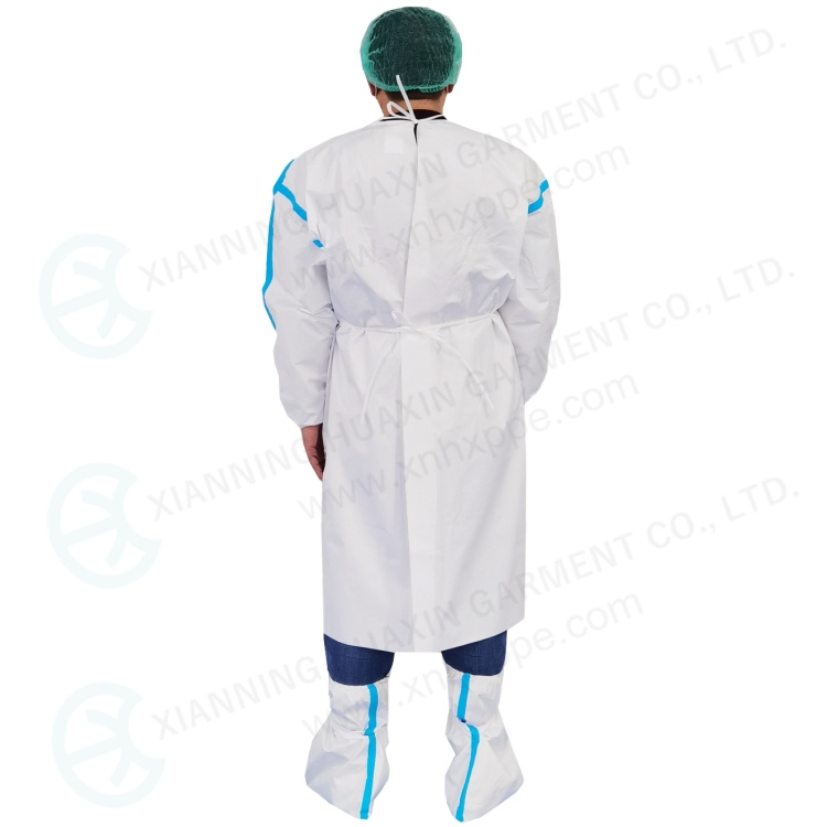 Microporous medical gown sealed seam Factory