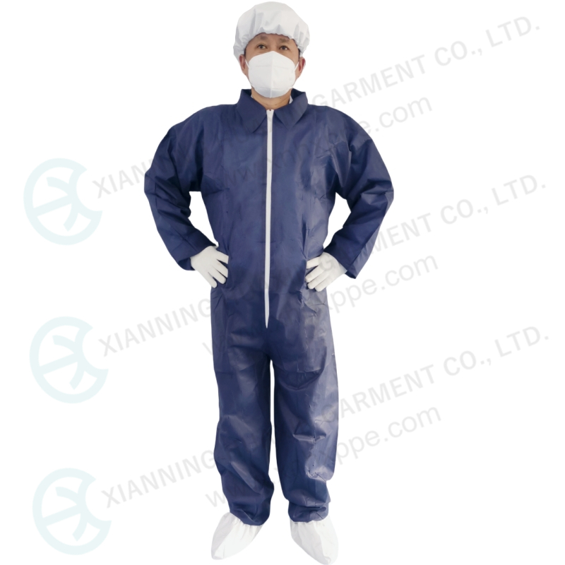 lightweight one time use polypropylene overall